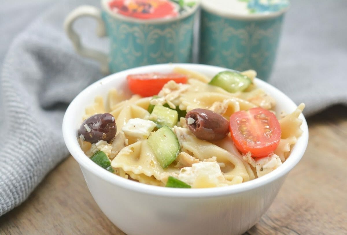 Greek Pasta Salad ChickenActionable Wellness