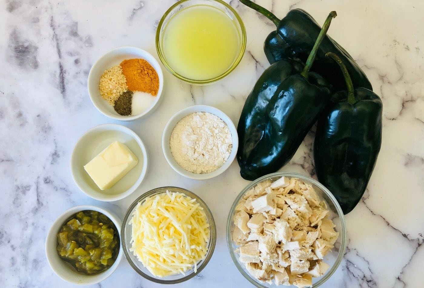 POBLANO CHICKEN ENCHILADAS WITHOUT TORTILLASActionable